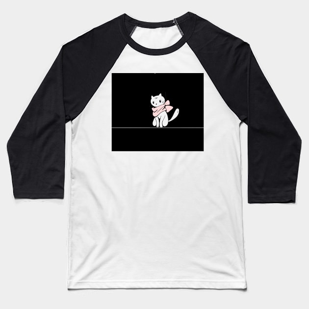 Cute cats Baseball T-Shirt by daghlashassan